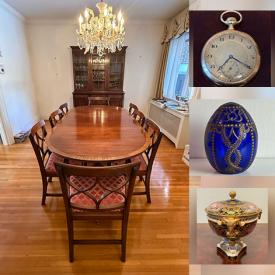 MaxSold Auction: This online auction features artwork, vintage furniture, china, paperweights, sterling silver, books, crystal, figurines, candlesticks, jewellery, and much, much, more!!!