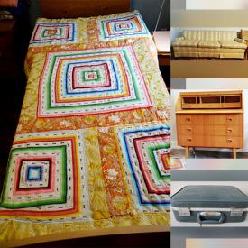 MaxSold Auction: This online auction features desk, blankets, shawls, MCM roll top desk, area rug, TV, mobility aids, mini fridge, DVDs, CDs, vanity mirrors, women’s shoes, Dorothy Naoangardi painting, table linens, Estonian books, and more!
