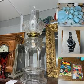 MaxSold Auction: This online auction features watches, coins, comics, antique oil lamp, Moorcraft, smoking pipes, sports trading cards, Disney collectibles, toys, Coca Cola collectibles, antique phone, stamps, Dornbush lamp, stained glass window, area rug, toys, games, Marx toy soldiers, puzzles, doll house furniture, sports collectibles, printer, Red Rose teapots, DVDs, vintage books, cameras, fabric, women’s clothing, and more!