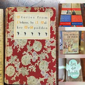 MaxSold Auction: This online auction features vintage books, photobooks, large print books, hardcover & paperback books, cookbooks, textbooks, 16mm film, dictionaries, and more!n