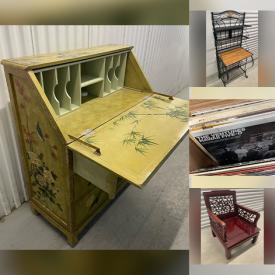 MaxSold Auction: This online auction features Casio keyboard, vinyl records, framed engraving prints, fitness gear, Chinese-style chair, vintage Chinoiserie desk, and more!