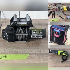 MaxSold Auction: This online auction features power & hand tools, winch, safety harness, air compressors, garden tools, Coca-Cola collectibles, chainsaw, battery chargers, fishing gear, golf clubs, boat anchor, and more!