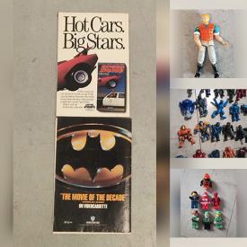 MaxSold Auction: This online auction features action figures, Lego minifigures, children’s books, comics, die-cast vehicles, marbles, sports trading cards, graphic novels, and more!