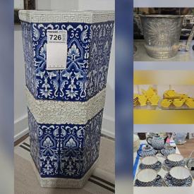 MaxSold Auction: This online auction features artwork, jewelry, vases, china, candleholders, sterling, pottery, electronics, crystal, books, clothing, outdoor furniture, figurines, vintage decor, projectors, and much, much, more!!!!