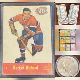 MaxSold Auction: This online auction features coins, banknotes, sports trading cards, die-cast vehicles, metal banks, watches, costume jewelry, Pokémon cards, Magic: The Gathering cards, Yu-Gi-Oh cards, skates, kids’ books, and more!