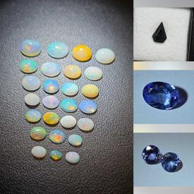 MaxSold Auction: This online auction features loose gemstones, including opals, garnets, tanzanites, tourmalines, citrines, amethysts, rubies, sapphires, peridots, moonstones, and much more!