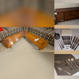 MaxSold Auction: This online auction features desk & chair, children’s books, faux floral arrangements, teacup/saucer sets, cranberry glass, live plants, vintage Japanese tea set, decorative plates, dining table & chairs, area rug, transferware, Stangl pottery, uranium glass, small kitchen appliances, patio furniture, power & hand tools, garden tools, garden art, riding lawnmower, vintage tins, vintage glass ornaments, sports trading cards, costume jewelry, and more!