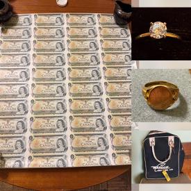 MaxSold Auction: This online auction features mobility aids, TV, lawnmower, dining table & chairs, garden tools, bike, guitar & amp, vintage typewriters, office supplies, hardware, women’s clothing & footwear, garden art, hand tools, vintage toys, gold, silver & costume jewelry, uncut currency, and more!