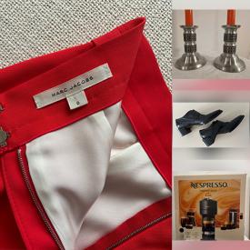 MaxSold Auction: This online auction features milk glass, baby monitor, costume jewelry, toys, art glass, footwear, DVDs, decanter, skis, printer, men’s clothing, antique chest, and more!