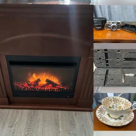 MaxSold Auction: This online auction features costume jewelry, doll house, NIB lights, NIB kitchen faucet, NIB crystal ceiling light, new men’s footwear, electric fireplace, Christmas village & train set, hand tools, brass collectibles, teacup/saucer sets, decanter, outerwear, puzzles, perfume bottles, and more!n