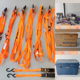 MaxSold Auction: This online auction features NIB touchscreen display, safety gates, NIB ice bath tub, Yeti cooler, kids tricycle, humidifiers, small kitchen appliances, area rug, men’s suits, and more!