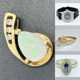 MaxSold Auction: This online auction features Tudor watch, gold & gemstone jewelry, silver jewelry, cloisonne, loose gemstones,  costume jewelry, watches, coins, jade Buddha, and more!