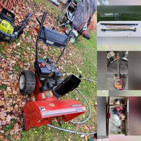 MaxSold Auction: This online auction features trolling motors, fishing gear, TV, power & hand tools, snow blowers, kayak, sewing machine, chainsaw, Marilyn Monroe collectibles, ukulele, heaters, men’s & women’s clothing & footwear, guitar, die-cast collectibles, beauty appliances, art glass, costume jewelry, sports collectibles, vintage lighters, craft supplies, air compressor, stamps, Jasperware, NIP phone cases, souvenir pennants, vinyl records, Keepsake ornaments, Dept 56 village figures, DVDs, puzzles, and more!