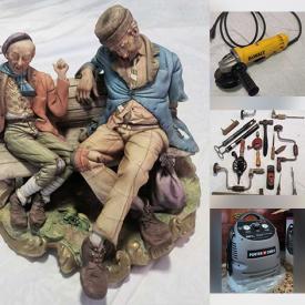 MaxSold Auction: This online auction features skateboard, unicycle, sports trading cards, art supplies, coins, fitness gear, power & hand tools, bike, telescope, antique tools, air compressor, fireplace insert, chainsaw, and more!