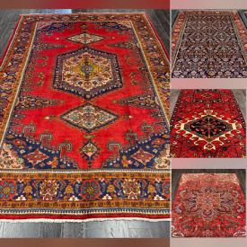 MaxSold Auction: This online auction features Persian rugs & runners, including Mashhad, Kashan, Isfahan, Arak, Geravan, Turkman, Garajeh, Hamadan, Tabriz, Kilim, and more!