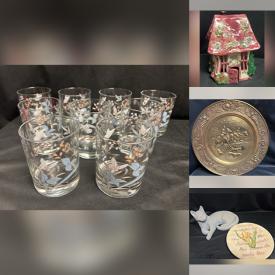 MaxSold Auction: This online auction features Swarovski figurine, garden art, vintage books, craft stamps, art glass, animal figurines, and more!
