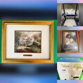 MaxSold Auction: This online auction features religious books & artwork, game, new beauty products, small kitchen appliances, toys, sports ornaments, party decorations, pet products, new baby items, child costumes, Thomas Kinkade prints, 3D printer, fitness gear, planters, vintage Pyrex, NIB incense burners, and more!\n