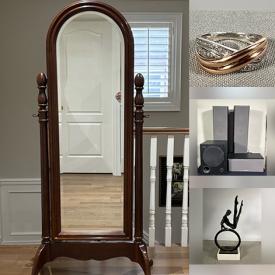 MaxSold Auction: This online auction features gold & silver jewelry, speakers, perfume bottles, Moorcroft, Royal Doulton figurines, art glass, Bewsick figurines, Portmeirion, binoculars, Belleek, collector plates, area rugs, transferware, Depression glass, new bedding linens, Legos, puzzles, and more!