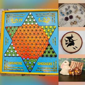 MaxSold Auction: This online auction features Japanese porcelain figurines, keepsake chest, decorative plates, games, vintage vanity set, costume jewelry, vintage postcards, teacup/saucer sets, S&P shakers, comics, vintage buttons, harmonica, dehumidifier, power tools, and more!