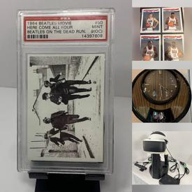 MaxSold Auction: This online auction features The Beatles collectibles, NIB crystal decanter set, sports collectibles, CDs, jerseys, DVDs, video games & accessories, toys, Avon bottles, vintage auto parts, sports trading cards, men’s clothing & footwear, outerwear, graphic t-shirts, puzzles, Royal Doulton figurines, Disney collectibles, cookie jar, art glass, games, and more!