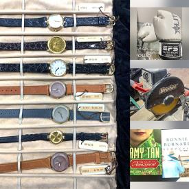 MaxSold Auction: This online auction features MCM table lighter, art glass, vintage fur hats, sports apparel, men’s clothing & footwear, power & hand tools, art & craft supplies, fitness gear, video games, NIB pendant light, antique Josef figurines, hard & soft cover books, vintage watches, NIB vintage Barbies, banknotes, bar chairs, skis, desktop computers, small kitchen appliances, humidor, DVDs, and more!