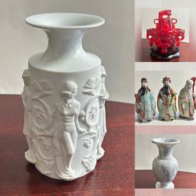 MaxSold Auction: This online auction features picture frames, collector plate, Chinese ceramic statues, porcelain china bowls, Chinese censer, German Art Deco vase, and more!