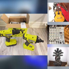 MaxSold Auction: This online auction features wood sculpture, stone carving, stereo components, sectional sofa, live plants, dining table & chairs, cast metal figurines, teacup/saucer sets, art glass, Bunnykins, desk, gaming chair, office supplies, women’s clothing, sewing notions, small kitchen appliances, upright freezer, area rug, power & hand tools, paint supplies, hardware, tires, toys, vinyl records, digital piano, die-cast collectibles, TV, camera, guitars, fitness gear, harmonicas, sewing machines, pet products, patio furniture,  garden tools, pressure washer, air compressors, bikes, and more!