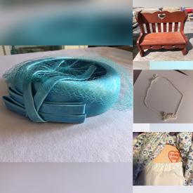 MaxSold Auction: This online auction features Disney collectibles, vintage wash stand, Hull pottery, pet products, costume jewelry, Jasperware, milk glass, art glass, women’s clothing, Longaberger basket, vinyl records, puzzle, games, children’s books, die-cast toys, vintage ladies hats & clutches, women’s clothing, comics, doll furniture, sports collectibles, and more!