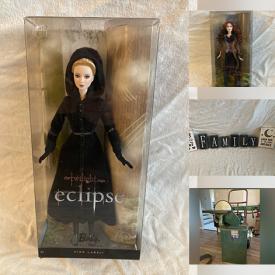 MaxSold Auction: This online auction features Twilight collectibles, watch, solar lights, pet products, teacup/saucer sets, outerwear, garden art, sports trading cards, sewing machine, air compressor, ice fishing hut, power tool, and more!