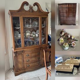 MaxSold Auction: This online auction features Gibbard furniture, MCM wall unit, antique upright piano, 4-post bed, grandfather clock, stereo components, vintage floor lamps, oil lamp, vintage radio, exercise equipment, Staffordshire spaniels, porcelain flower bouquets, Shawnee pottery, MCM panthers, decanters, and more!