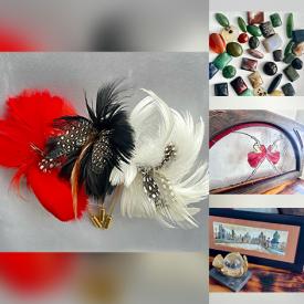 MaxSold Auction: This online auction features vintage lady head vase, silver & costume jewelry, watches, Delft porcelain, metal sculpture, stained glass window, vinyl records, outerwear, polished gemstones, puzzle, vintage toys, cameos, uranium glass, pewter figures, vintage glass knobs, Legos, golf clubs, and more!