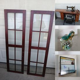 MaxSold Auction: This online auction features power & hand tools, children’s clothing & footwear, sunglasses, Disney collectibles, sports trading cards, sports equipment, Madame Alexander doll, art glass, vintage book, pet products, costume jewelry, buttons, art & craft supplies, small kitchen appliances, planters, quilts, storage tubs, vinyl records, children’s books, NIB adjustable desk, air compressor, and more!