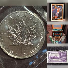 MaxSold Auction: This online auction features Robert Bateman print, Carl Brenders print, antique mantle clock, cameras, vintage Wade Whimsies, vintage tin, first day covers, die-cast collectibles, teacup/saucer sets, art glass, Lladro figurines, sports collectibles, costume jewelry, coins, antique postcards, sports trading cards, stamps, and more!