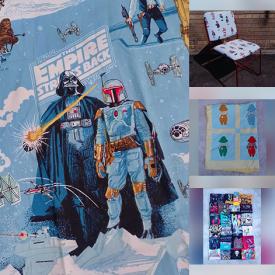 MaxSold Auction: This online auction features sports collectibles, inline skates, bike, men’s & women’s clothing, graphic t-shirts, kids’ clothing, outerwear, quilts, Mexican serapes, vintage crochet afghans, MCM stackable chairs, and more!