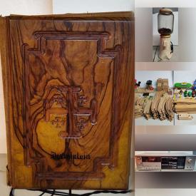 MaxSold Auction: This online auction features wooden trains, sports trading cards, gaming chairs, children’s books, hand tools, stereo components, vintage jewelry cabinet, hobby car parts, pokémon cards, ceiling fan, toys, games, puzzle, and more!