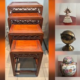 MaxSold Auction: This online auction features copper sculpture, clay sculpture, art glass, ginger jars, soapstone carvings, Buddha collection, jade sculpture, vintage pens, and more!