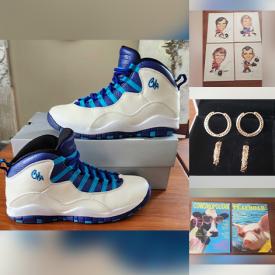 MaxSold Auction: This online auction features coins, banknotes, jerseys, silver, gold & costume jewelry, comics, watches, lighters, Bunnykins, art glass, brass collectibles, horse brass, vintage doorknockers, sports trading cards, Yu-Gi-Oh cards, vintage fedoras, Blu-rays, DVDs, men’s clothing, chandelier, footwear, sports collectibles, and more!