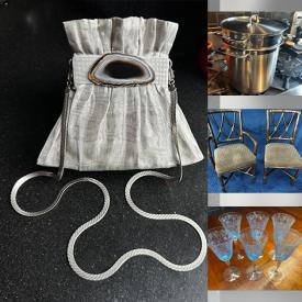 MaxSold Auction: This online auction features gallery exhibition posters, puzzles, games, camera & lenses, antique silk kimonos, Mata Ortiz pottery, Venetian carnival mask, small kitchen appliances, party supplies, chest freezer, guitar, garden tools, rolling tool chest, and more!