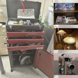 MaxSold Auction: This auction features Lighters, Chicken Collectibles, Clocks, Frames, Dinnerware, Typewriter, Comics, Jewelry, Storage Supplies, Small Kitchen Appliances, Electronics, Wall Art, Camping Gear, Dressers, Linens, Tools, Freezer, Fans, Records, Luggage, Lamps, Mugs, Games, Candles, Cuckoo Clock, Vintage Cameras  and much much more.