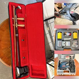 MaxSold Auction: This online auction features canvas panels, sports equipment, Erhu instrument, golf clubs, milling machine, mini fridge, fitness gear, power tools, video game consoles & games, pressure washer, garden tools, window AC unit, security camera, exercise equipment, games, puzzles, and more!
