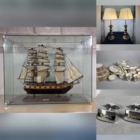 MaxSold Auction: This online auction features gold & silver jewelry, Ferdinand Rebechini brass statues, Royal Doulton figurines, Swarovski figures, cuckoo clock, coins, banknotes, floor vase, art pottery, guitar, Fat Lava vase, table lighters, mantel clocks, 3D printer, telescope, vintage books, decorative plates, vinyl records, glass top table, Stiffel brass lamps, golf clubs, stereo components, and more!