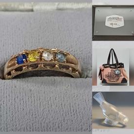 MaxSold Auction: This online auction features silver, gold, & costume jewelry, watches, perfume bottles, coins, banknotes, art glass, Star Wars collectible, designer handbags & eyewear, stamps, outerwear, and more!