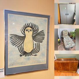 MaxSold Auction: This online auction features canvas art, bunk beds, desk, area rugs, toys, watches, wood carvings, CDs, dining table & chairs, small kitchen appliances, vinyl records, Christmas inflatables, sofa beds stereo equipment, collector spoons, art glass, Adirondach chairs, patio furniture, power washer, garden art, BBQ grill, lawn mower, TV, fishing gear, golf clubs, mini fridge, power & hand tools, outerwear, garden tools, bike, and more!