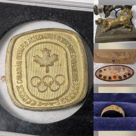 MaxSold Auction: This online auction features sports trading cards, coins, Pokémon cards, action figures, pewter ingot bar, toys, Legos, banknotes, antique crocks, art pottery, collector spoons, costume jewelry, jewelry making supplies, and more!