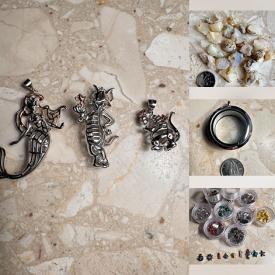 MaxSold Auction: This online auction features new steel jewelry, jewelry-making supplies, raw & tumbled gemstones, new printed cards with gemstones, and more!\n