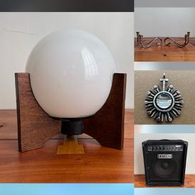 MaxSold Auction: This online auction features Peter & Traudl Markgraf prints, MCM lamps, comics, silver & costume jewelry, utility benches, stamps, wooden masks, guitar amp, and more!\n