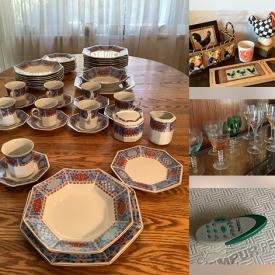 MaxSold Auction: This online auction features art glass, vintage radio, small kitchen appliances, decorative plates, NIB tools, golf clubs, air purifiers, teacup/saucer sets, vintage washboard, planters, costume jewelry, NIB ceiling fan, cedar chest, and more!\n