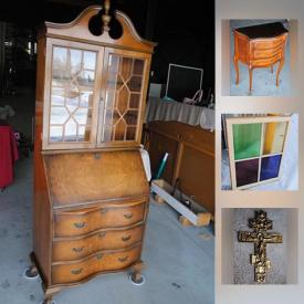 MaxSold Auction: This online auction features antique furniture, vintage cameras, chalkboard easel, power tools, wall art, religious decor, decorative license plates, jewelry, skis, DVDs, Nintendo 64 console and games, clocks, video games, children's toys, books, bicycles, laptop, air hockey table, and much more!