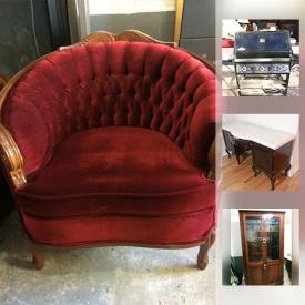 MaxSold Auction: This online auction features a Cobra double-sided wood insert fireplace. Sony Trinitron TV, vintage Pioneer speakers. Proform treadmill. Light fixtures. Bedroom furniture; Victorian style love seat and chair; office. Large size framed prints and much more!