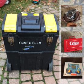 MaxSold Auction: This online auction features artificial food, hedge trimmers, tennis balls, fishing rod, hockey sticks, outdoor toys, computer accessories, video game consoles, board games, luggage, DVDs, toy cars, cameras, books, tool chest, and much more!